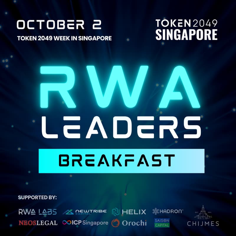 Cover Image for RWA Leaders Breakfast @ TOKEN2049 Singapore