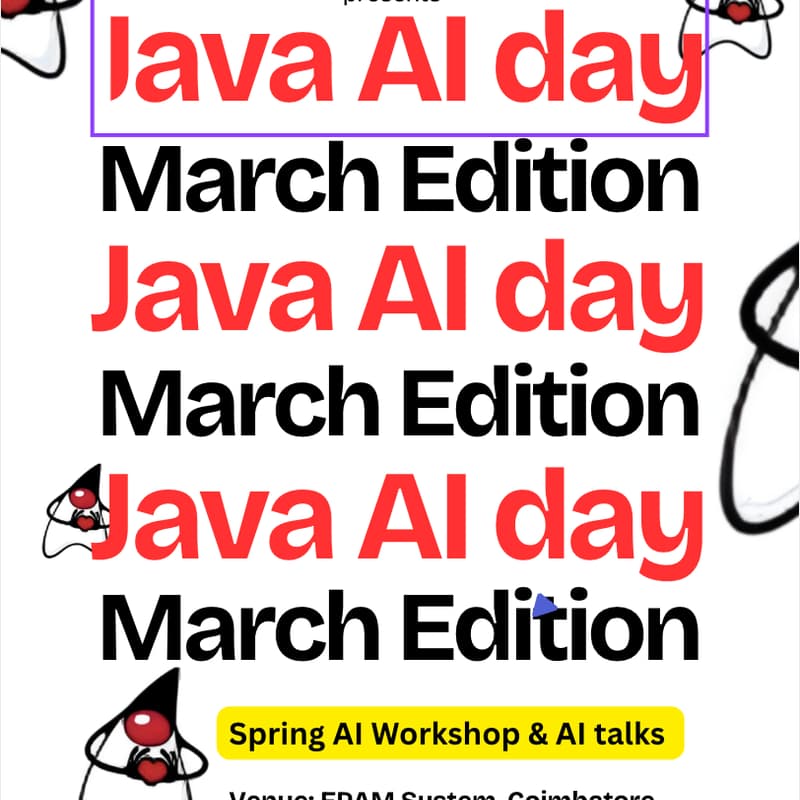 Cover Image for Java - AI day - March Edition