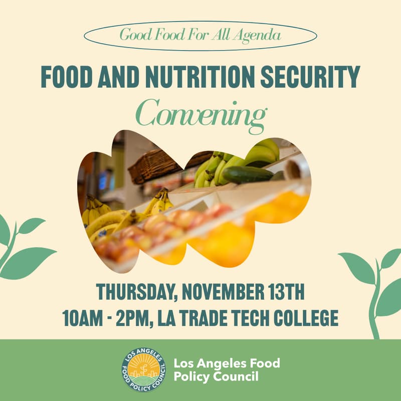 Cover Image for Food and Nutrition Security Convening for the Good Food for All Agenda