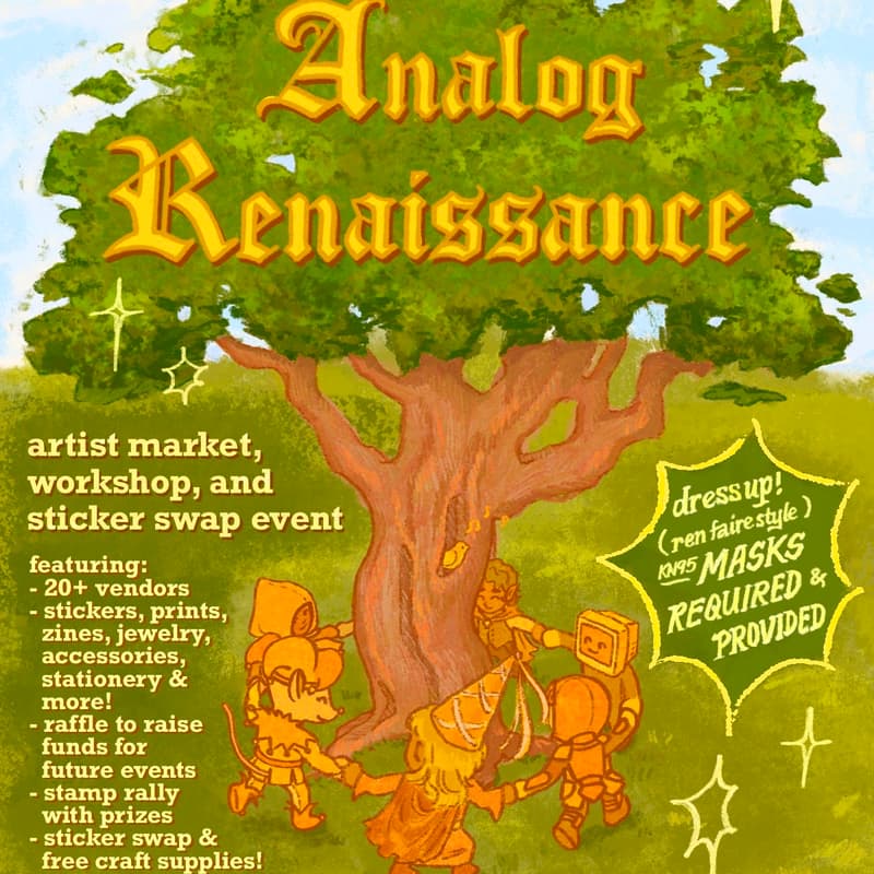 Cover Image for Ren Faire Inspired Artist Market - "Analog Renaissance" by Offline Recess
