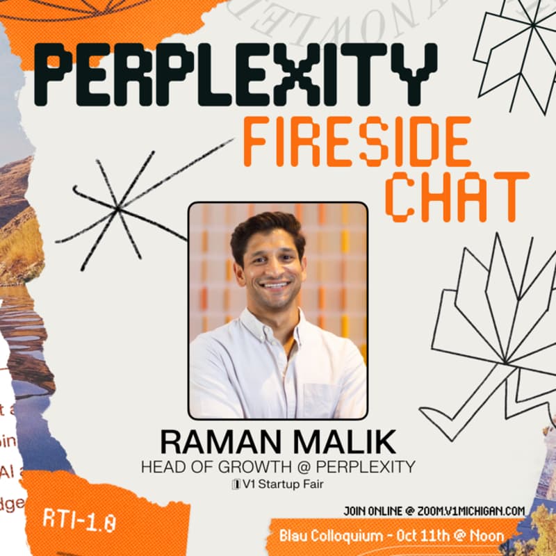 Cover Image for 🧠 Fireside Chat w/ Perplexity | V1 Startup Fair