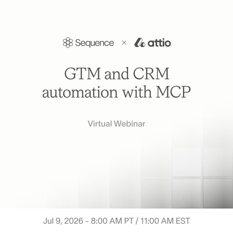 Cover Image for GTM and CRM with MCP: getting more out of your revenue data featuring Attio