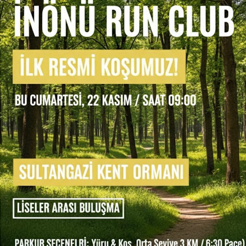 İnönü Run Club Opening Run için kapak görseli