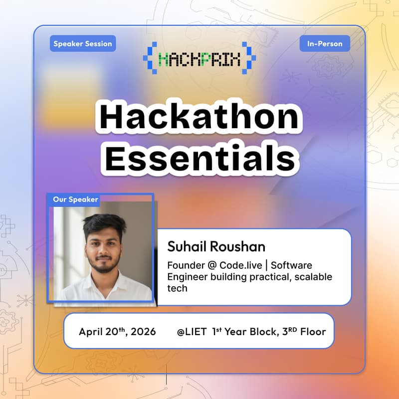 Cover Image for Hackathon Essentials | HackPrix Season 3