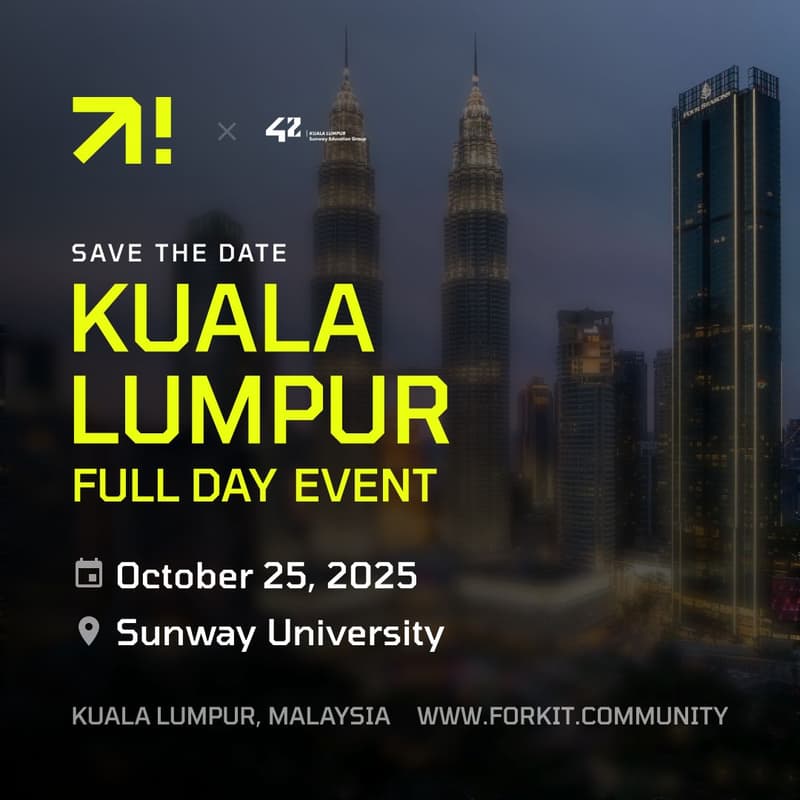 Cover Image for Fork it! Full-day event Kuala Lumpur, Malaysia | Tech Conferences