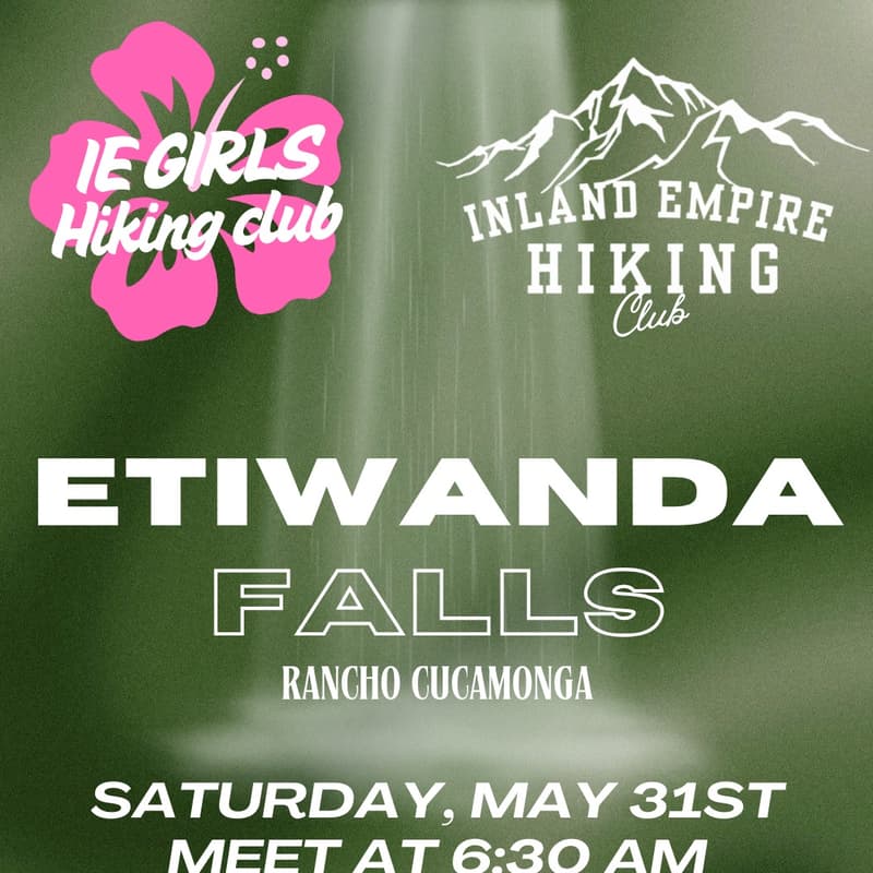 Cover Image for 05.31 || MEN & WOMEN HIKE ETIWANDA FALLS