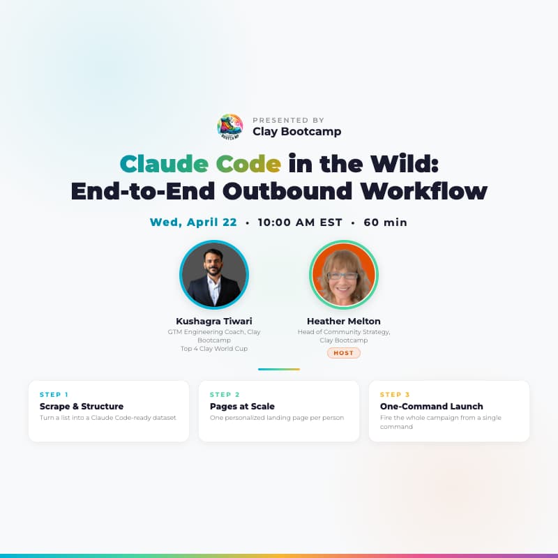 Cover Image for Claude Code in the Wild: End-to-End Outbound Workflow