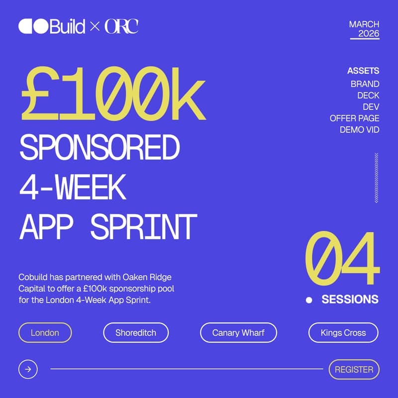 Cover Image for £100k Sponsored London 4-Week App Sprint