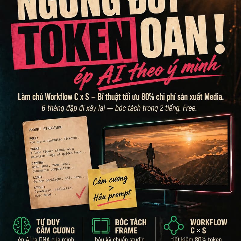 Cover Image for WORKSHOP CHIA SẺ KINH NGHIỆM THỰC CHIẾN - LÀM CHỦ AI