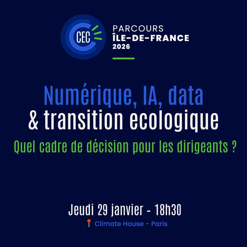 Cover Image for Afterwork CEC Parcours Ile-de-France : Numérique et transition écologique