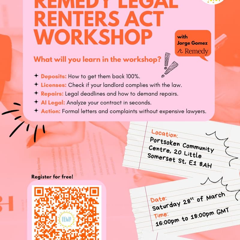 Cover Image for Remedy legal RRA Workshop with FEWP