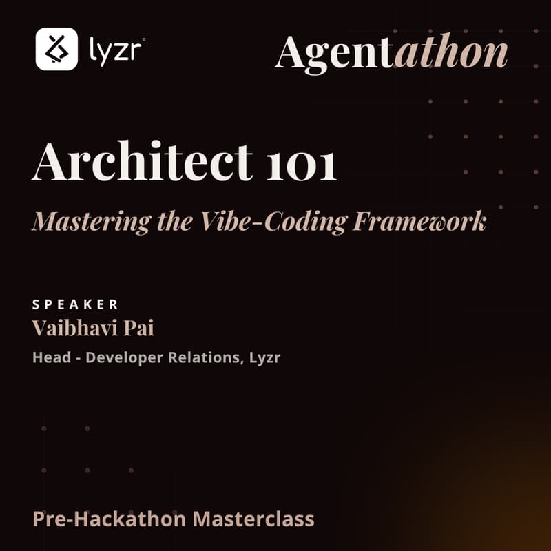 Cover Image for Architect 101 : From Business Intent to Deployed App in 60 Mins