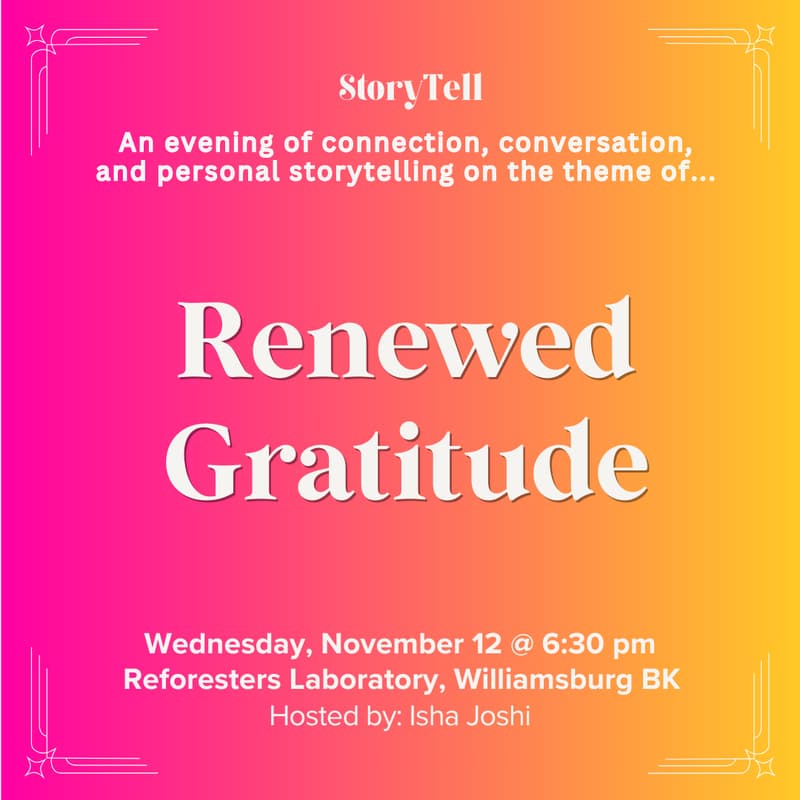 Cover Image for StoryTell 11/12: Renewed Gratitude