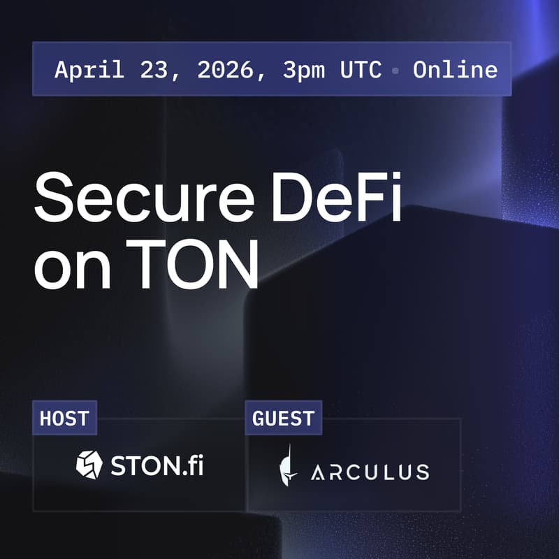 Cover Image for Secure DeFi on TON: STON.fi × Arculus Wallet