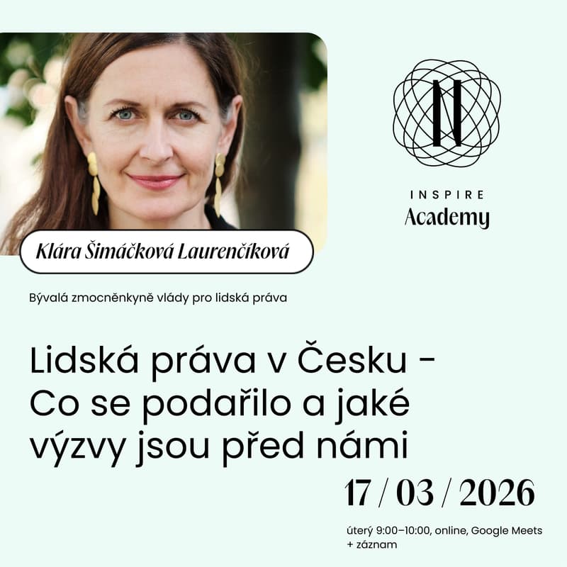 Cover Image for Lidská práva v Česku - Co se podařilo a jaké výzvy jsou před námi (Klára Šimáčková Laurenčíková)