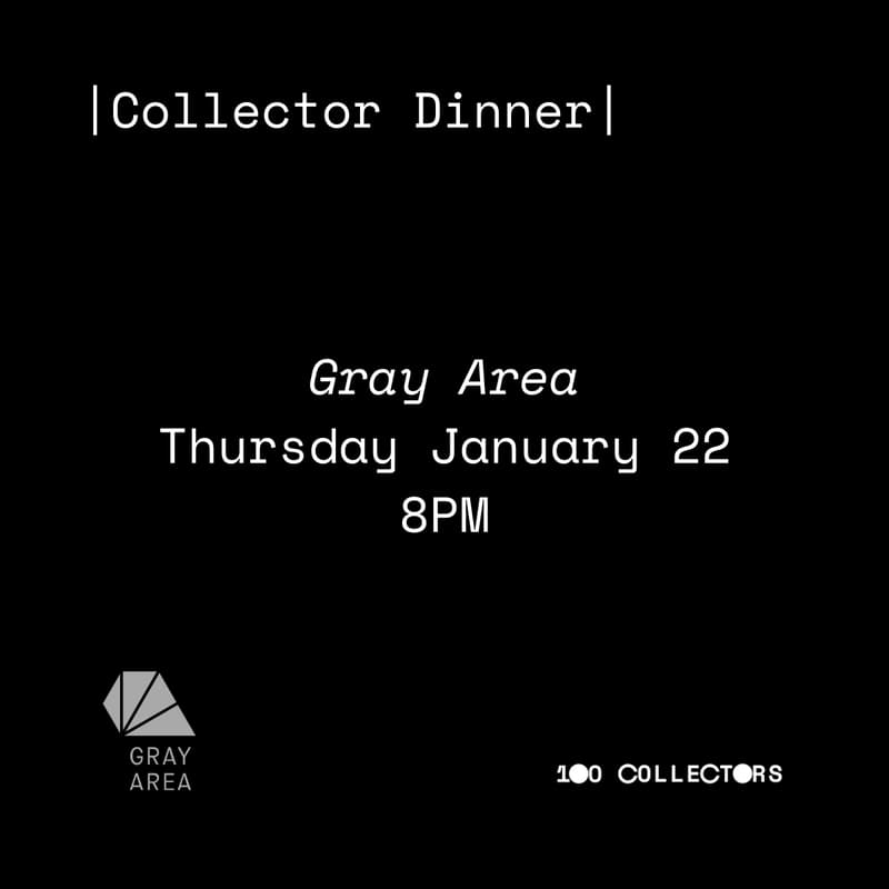 Cover Image for Collectors Dinner Invitation by Gray Area