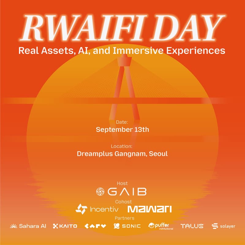 Cover Image for RWAiFi Day: Real Assets, AI, and Immersive Experiences