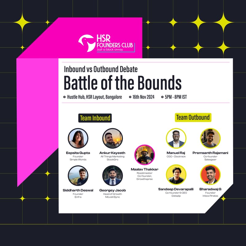 Cover Image for The Battle of the Bounds: Debate, Roast and Improv of Inbound vs Outbound Marketing