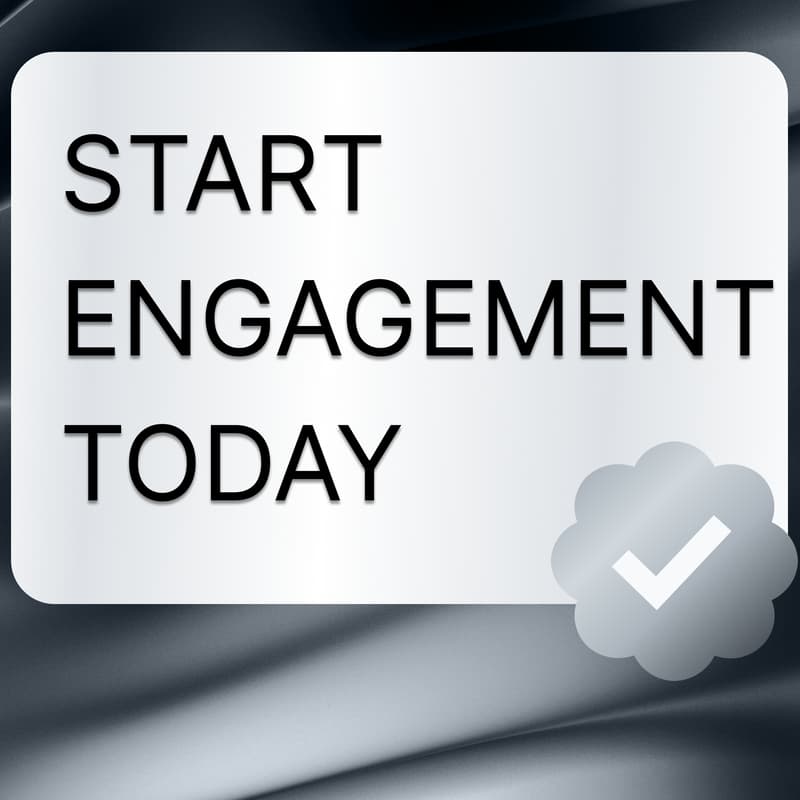 Cover Image for START ENGAGEMENT FROM BLUE CHECKS ON YOUR X