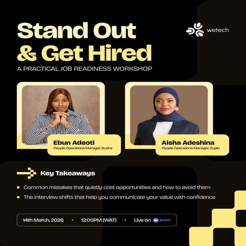Cover Image for Stand Out & Get Hired: A Practical Job Readiness Workshop