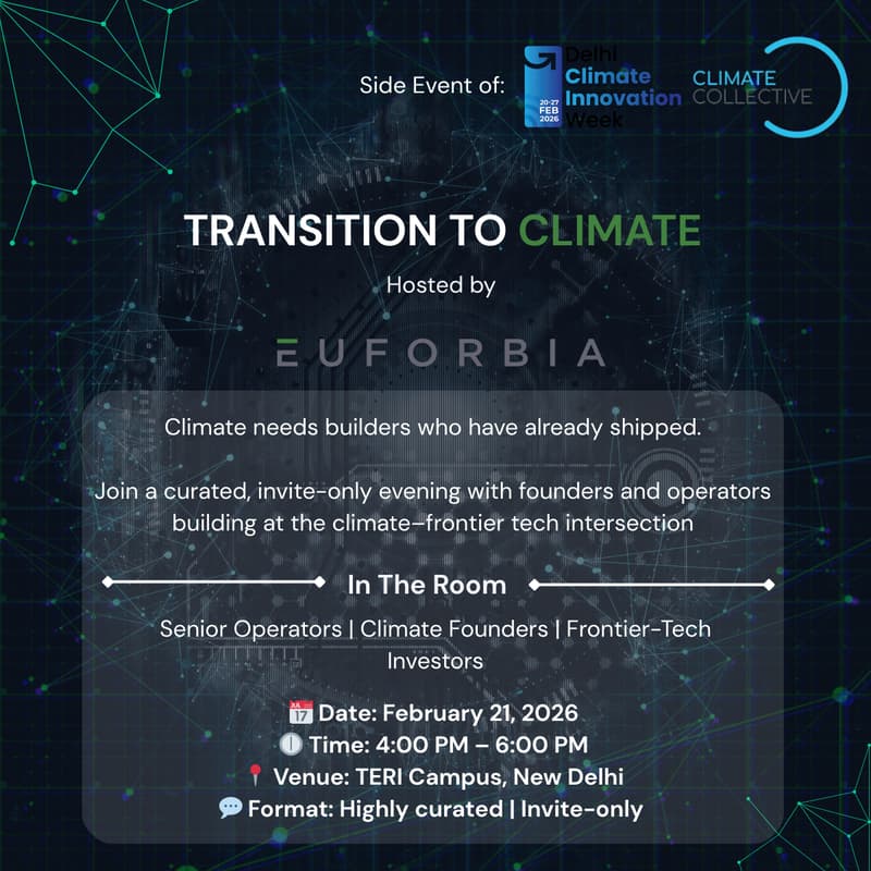 Cover Image for Transition to Climate: A curated, invite-only evening for Operators and Founders