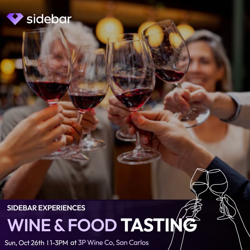 Cover Image for Sidebar Wine & Food Tasting (SF/Bay Area - San Carlos)