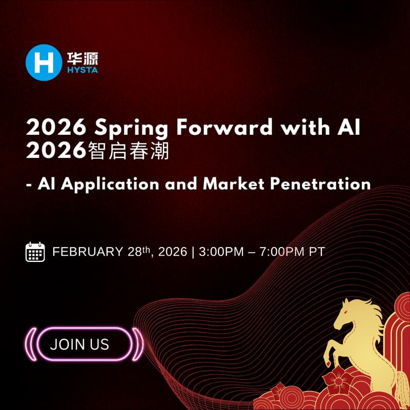 Cover Image for [HYSTA TALK] 2026 Spring Forward with AI ── AI Application and Market Penetration