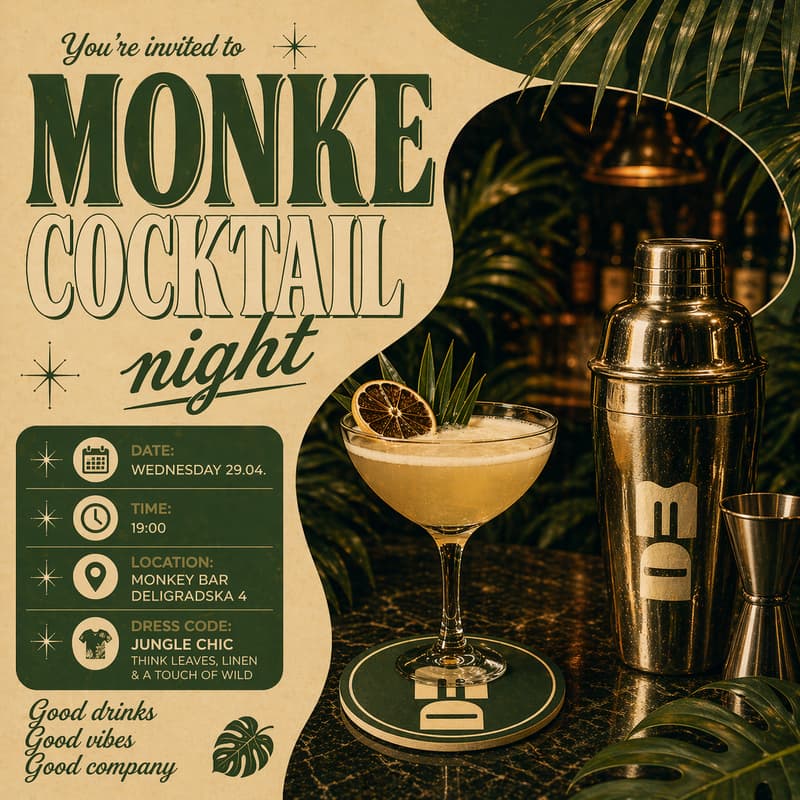 Cover Image for Monke Cocktail Night