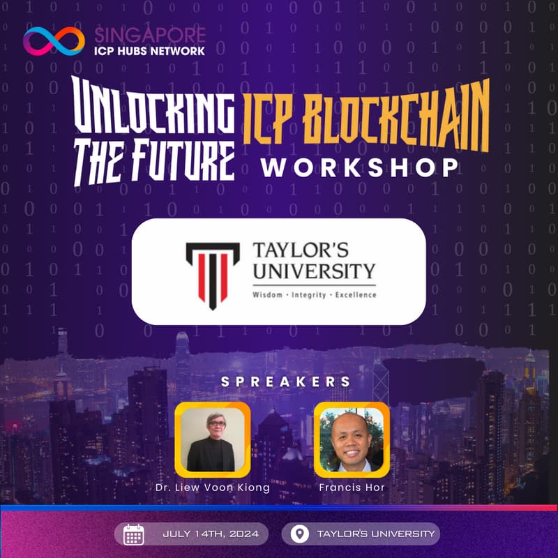 Cover Image for Unlocking The Future: ICP Blockchain Workshop for Innovative Minds