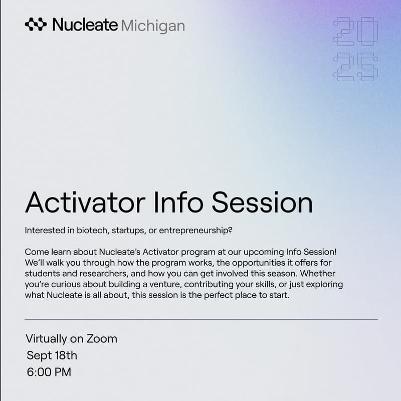 Cover Image for Nucleate Activator Info Session