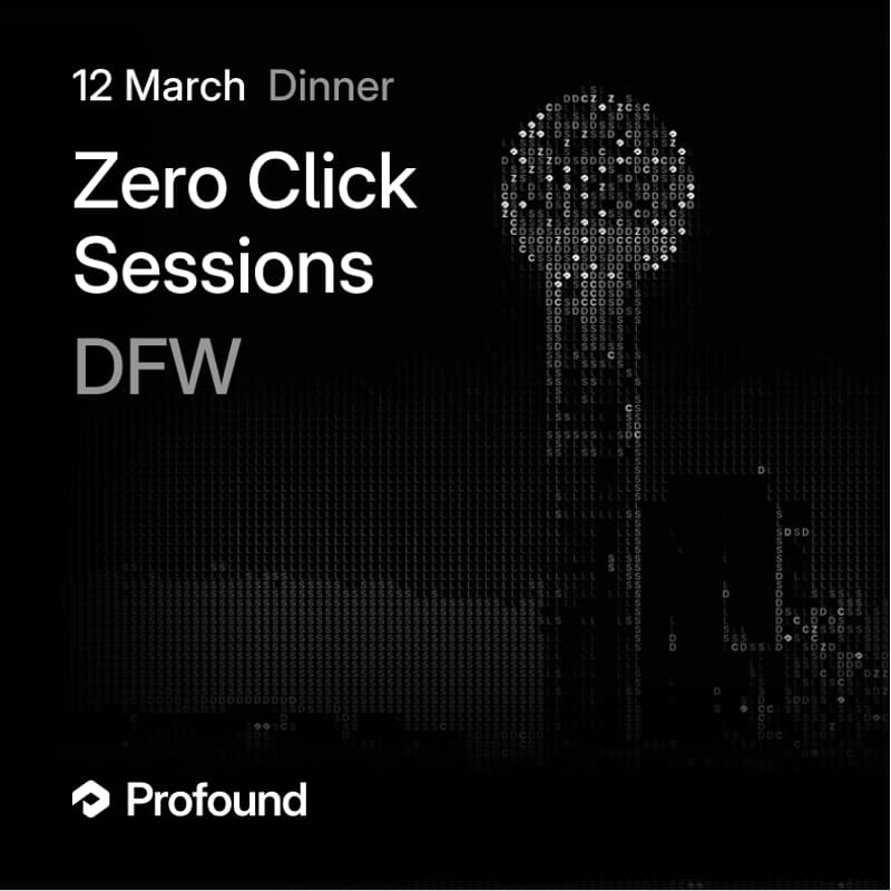 Cover Image for Zero Click Dinner DAL: March