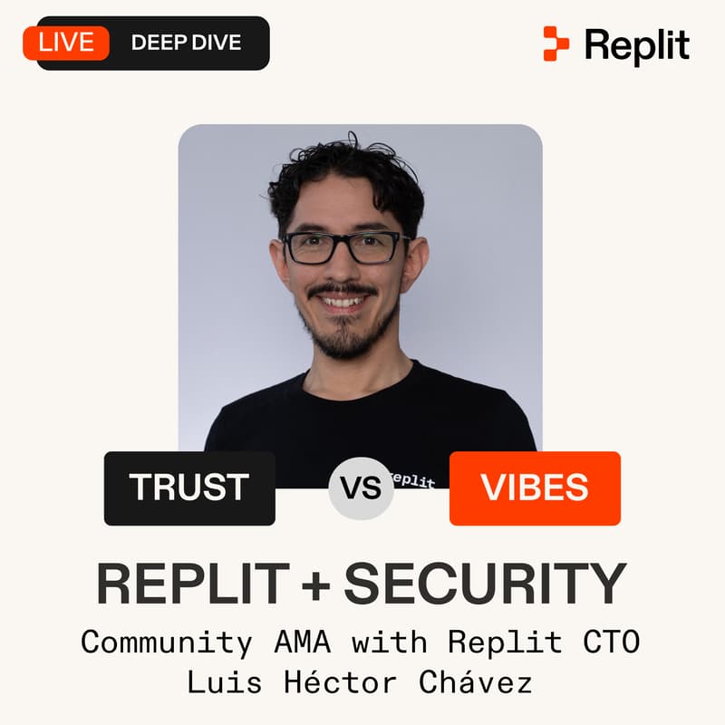 Cover Image for Replit + Security | Community AMA with CTO Luis Héctor Chávez