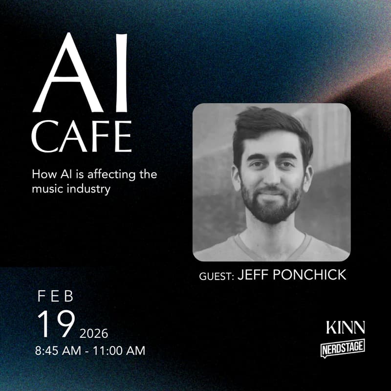 Cover Image for AI Cafe: How AI is affecting the music industry