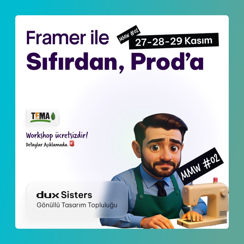 Cover Image for MMW #02 - Framer ile Sıfırdan Prod'a