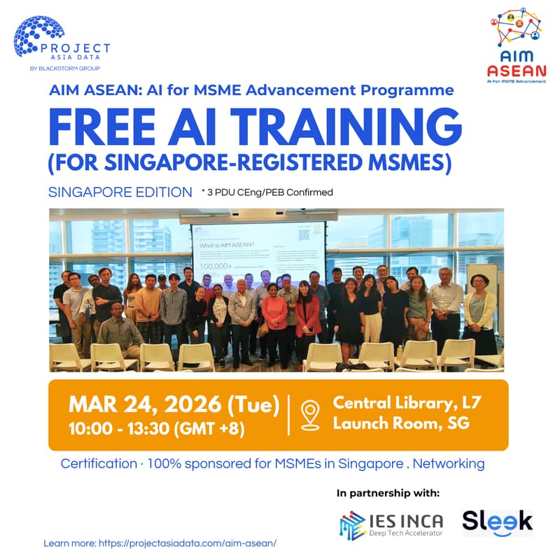 Cover Image for AI Training for Businesses β AIM ASEAN Certification Programme (Full Programme) X IES-INCA