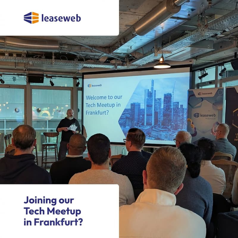 Cover Image for Tech Meetup Frankfurt - powered by Leaseweb