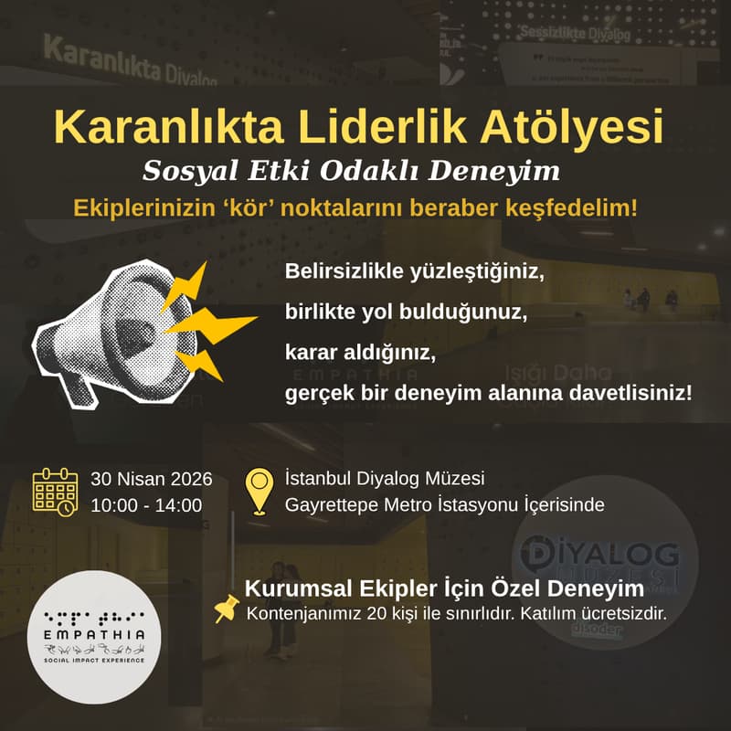 Cover Image for Karanlıkta Liderlik Atölyesi // Sosyal Etki Odaklı Deneyim