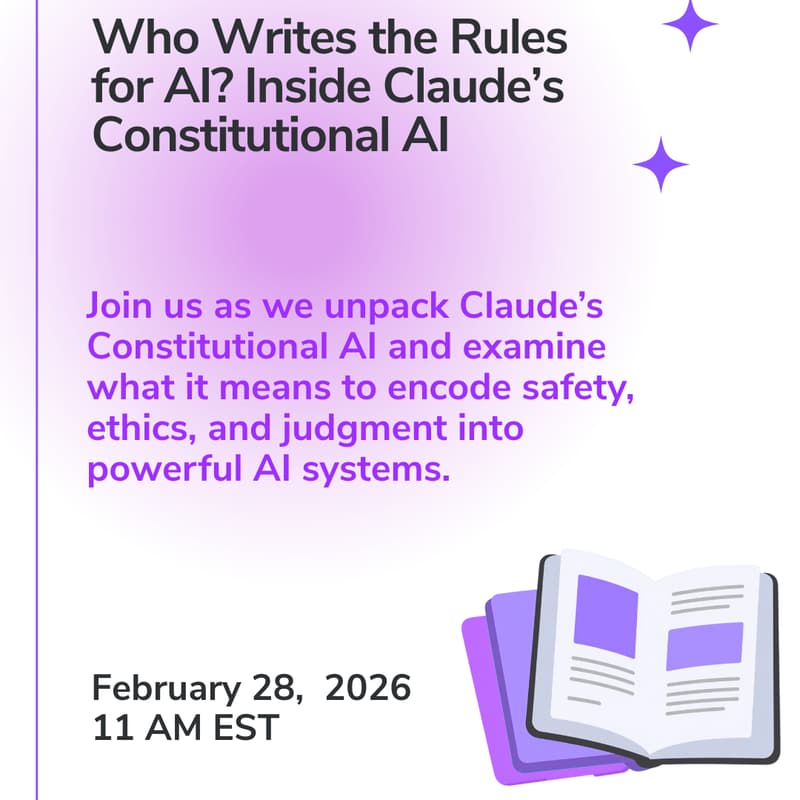 Cover Image for AWAAI Roundtable: Inside Claude's Constitutional AI