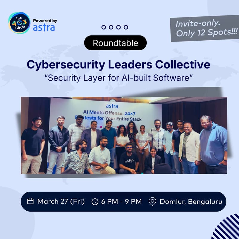 Cover Image for Cybersecurity Leaders Collective - Bengaluru