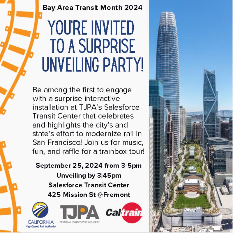 Cover Image for Surprise Unveiling Party at Salesforce Transit Center!