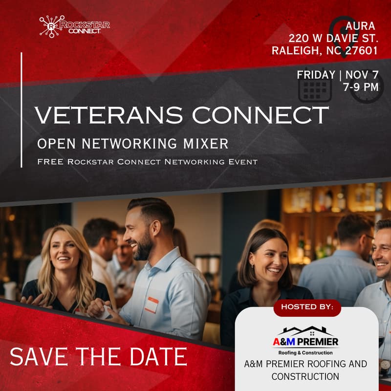 Cover Image for Free Veterans Open Networking Mixer Event (November)