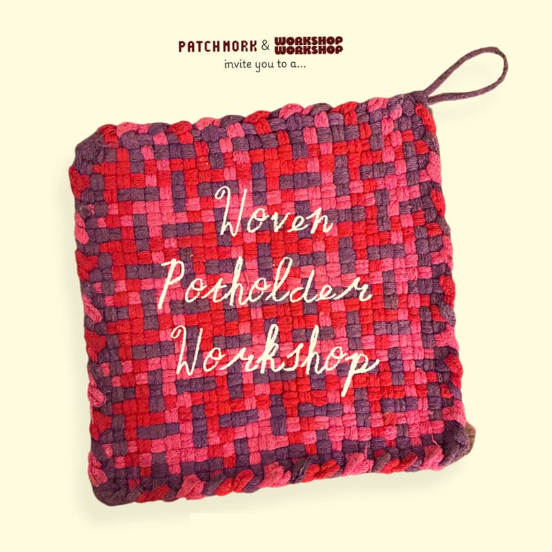 Cover Image for Woven Potholder Workshop with Patchwork