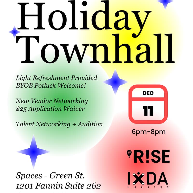 Cover Image for Holiday Townhall - Maker & UX Design Community
