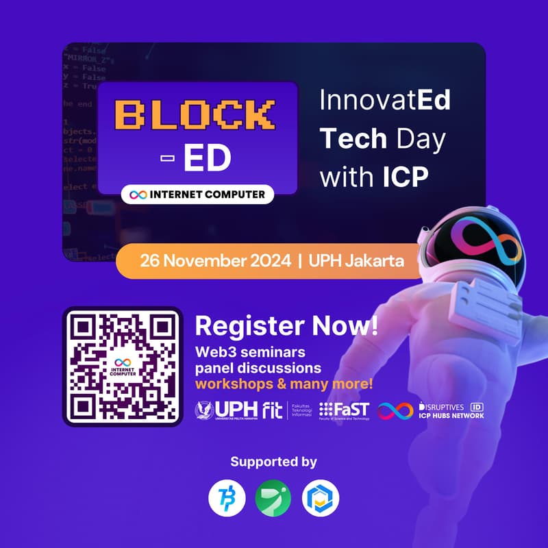 Cover Image for 🚀 Block-ED: InnovateEd Tech Day with ICP ♾