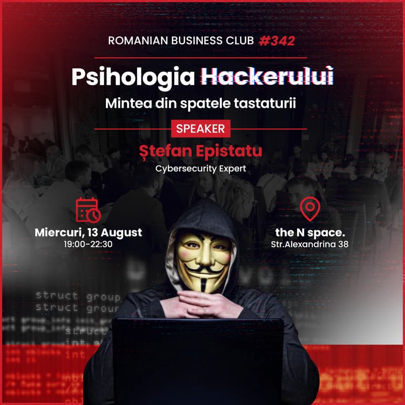 Cover Image for RBC #342 Psihologia Hackerului - Ștefan Epistatu