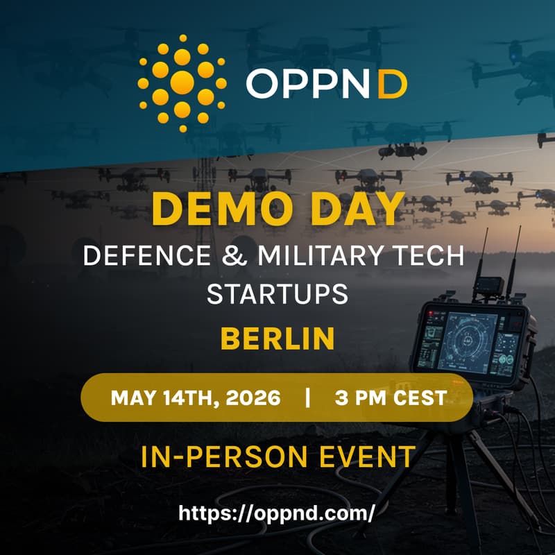 Cover Image for OPPND Demo Day in Berlin: Defence & Military Tech Startups | In-Person event