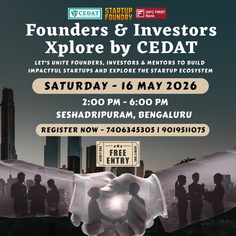 Cover Image for Founders & Investors Xplore by CEDAT