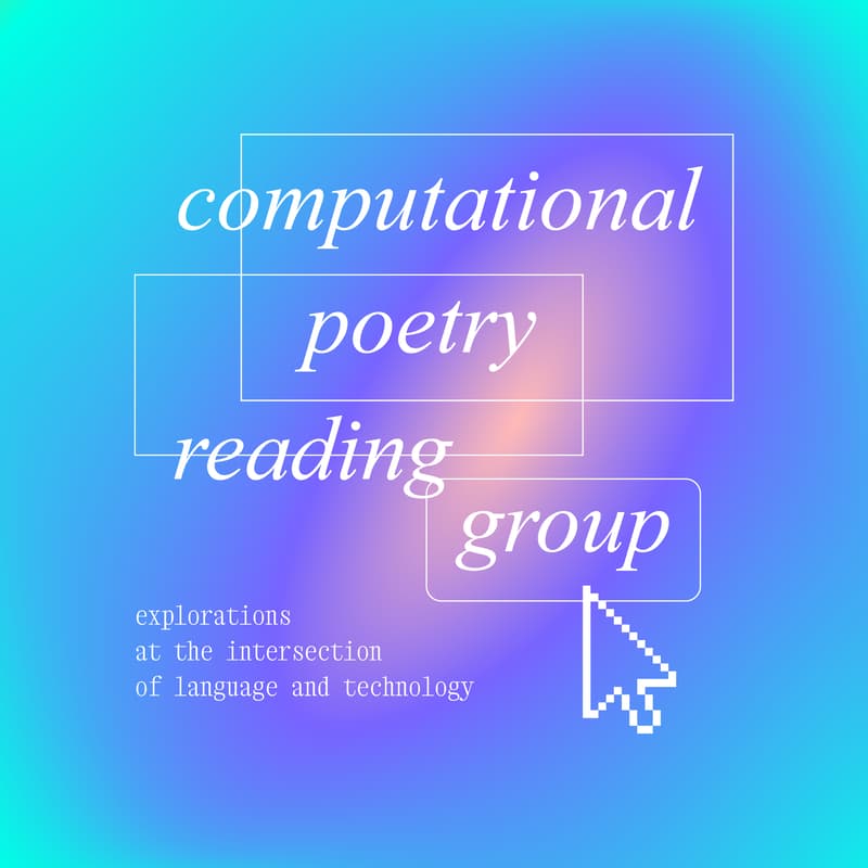 Cover Image for computational poetry reading group