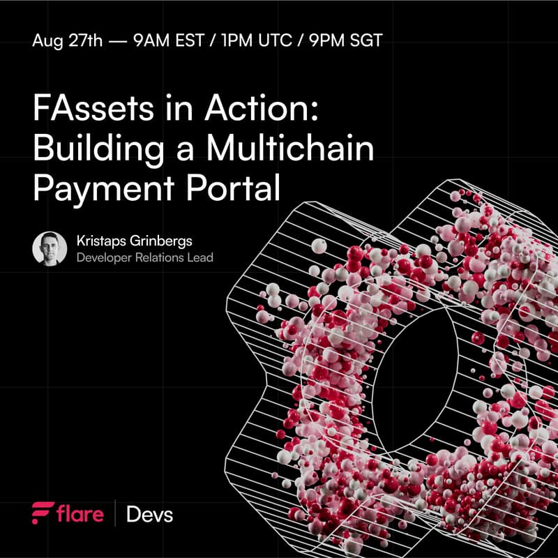 Cover Image for Flare Builder Online Workshops - Session 12: FAssets in Action: Building a Multichain Payment Portal