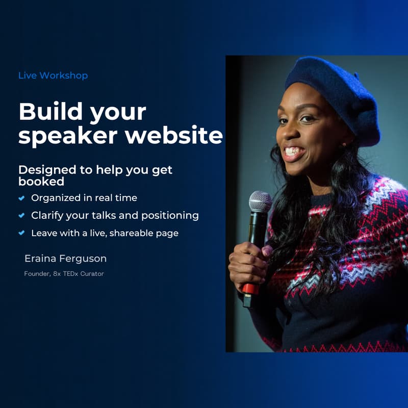 Cover Image for Let’s Build Your Speaker Website (and Get You Booked)